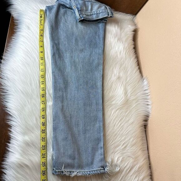Pistola Cassie Crop Distressed High Rise Jeans Size 27 - Picture 8 of 12